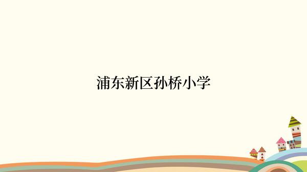 浦东新区孙桥小学