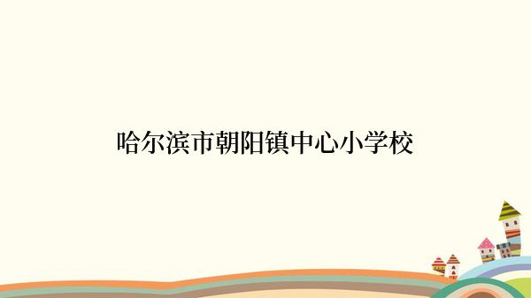 哈尔滨市朝阳镇中心小学校