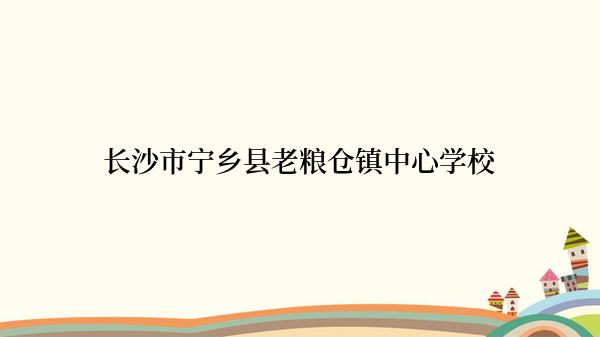 长沙市宁乡县老粮仓镇中心学校